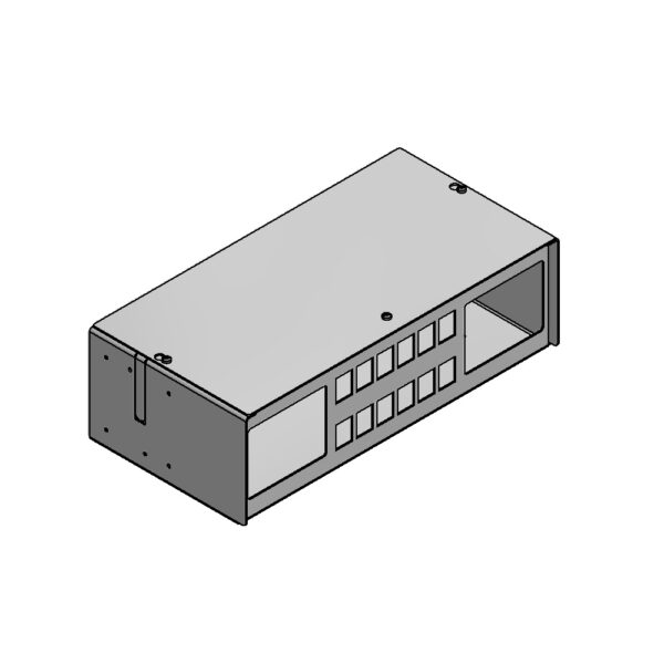 Produktbild MVT 150 124 RAL9016  -  Aufputz Medienverteiler für 12 Keystone (19.4mm Ausschnitt)